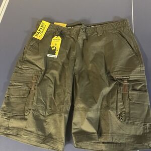 Stanley Workwear‎ Cargo Stretch Men's 40  Shorts, Olive Green  10" Inseam NWT